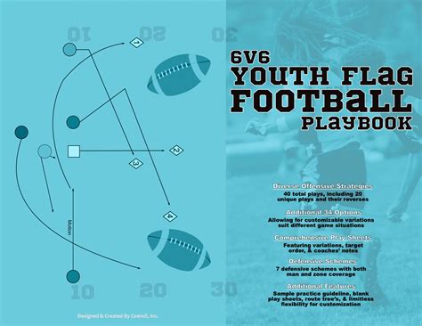 Flag Football Plays, 6 on 6 Flag Football Playbook, Youth Flag Football ...