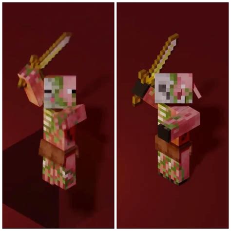 Zombie Pigman vs New Zombified Piglins : r/Minecraft