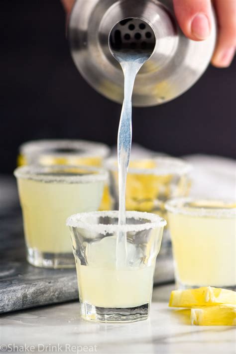 Lemon Drop Shot - Shake Drink Repeat