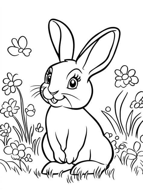Rabbit Coloring Pages: Hop into Creative Fun 🎨🐰 - Coloringpagesforkids.net