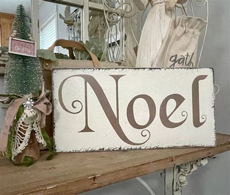 NOEL Sign, Christmas Signs, NOEL, 9 X 18, as Seen in Better Homes ...