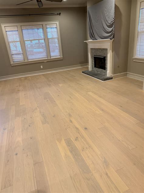 Very high quality engineered hardwood flooring installation completed ...