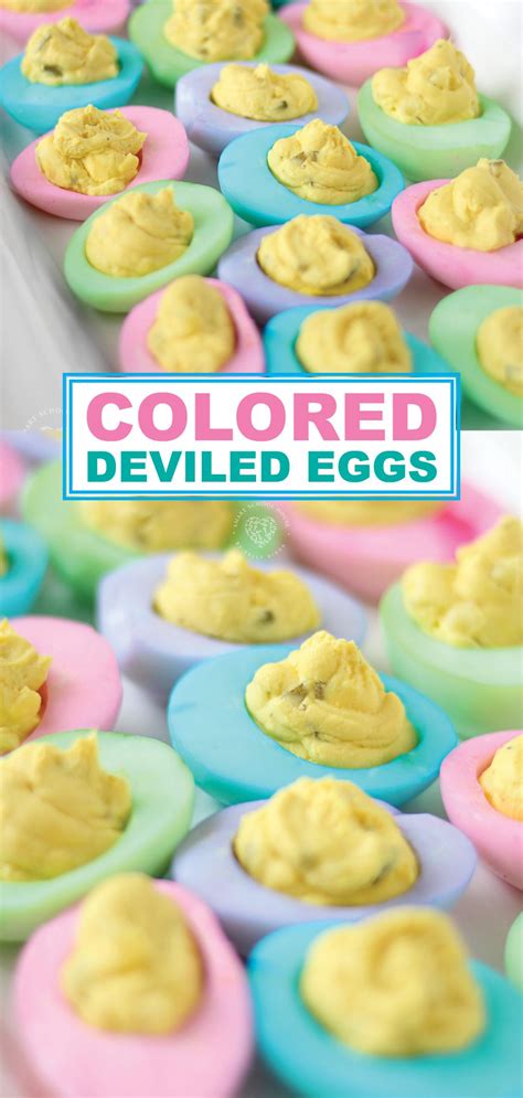 How to Make Beautiful Pastel COLORED DEVILED EGGS for Easter!