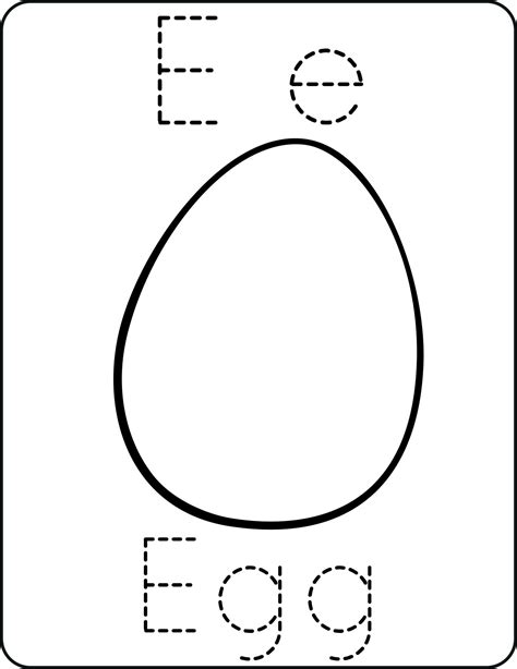 letra ee, mayúscula y minúsculas, linda niños colorante un huevo, a B C ...