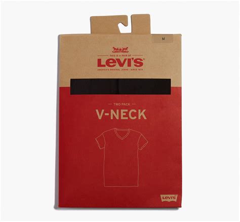 Slim Fit V-neck Tee Shirt (2-pack) - Black | Levi's® US