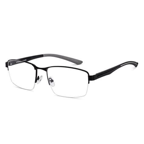 Buy Black Half Rim Rectangle Vincent Chase SLEEK STEEL VC E17549-C2 ...