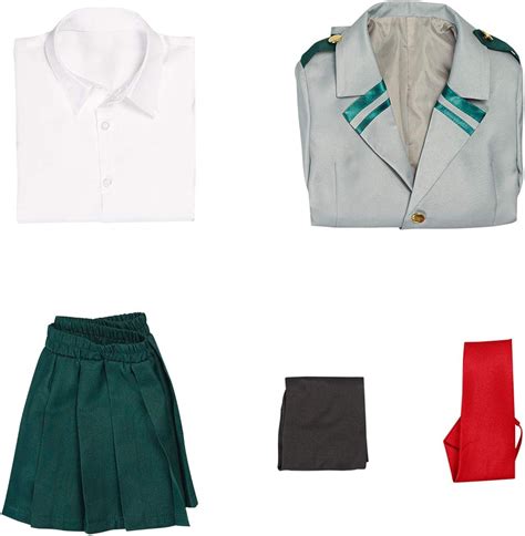 Buy Verycos Kids Ochaco Uraraka Cosplay Costume Outfit Tsuyu Asui ...