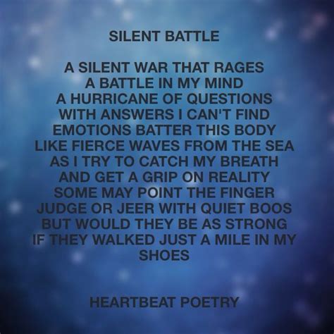 fighting silent battles quotes
