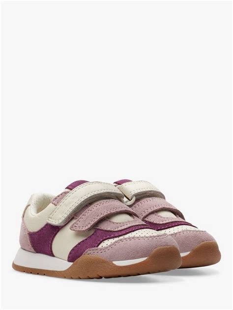 Clarks Kids' Race Hero Trainers, Dusty Pink, 2.5G Jnr