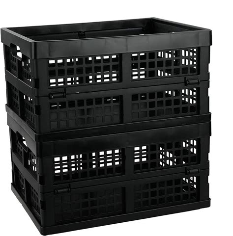 Saedy 16 Liter Black Folding Storage Crates, India | Ubuy