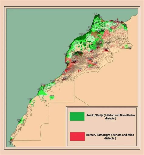 Languages of Morocco - Maps on the Web