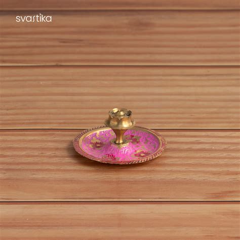 Brass Om Engraved Pooja Thali Set (10 Inch)