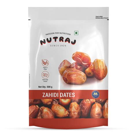 Buy Nutraj Zahidi Dates (Zahidi Khajur) 500gm Online - Fresh & Best Price