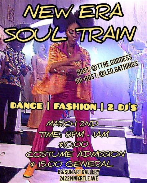 MARCH 2ND NEW ERA SOUL TRAIN, B&SUN Arts and Culture Center ...