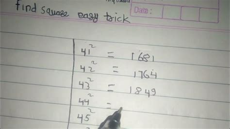 find square root of 41 to 50 easy trick /watch now - YouTube