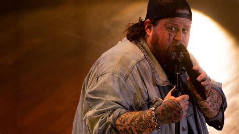 Jelly Roll performs at the Ryman Auditorium