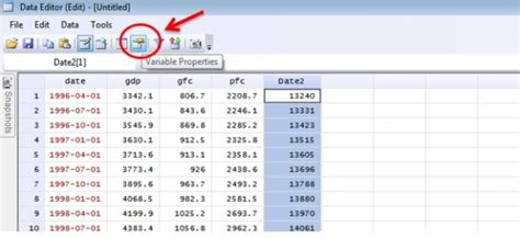 How to set the 'Time variable' for time series analysis in STATA?