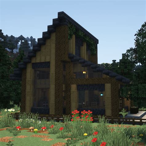 Image result for Minecraft Forest House Tutorial