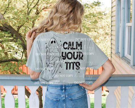 Calm your tits single color – Plaid Panther DTF Transfers