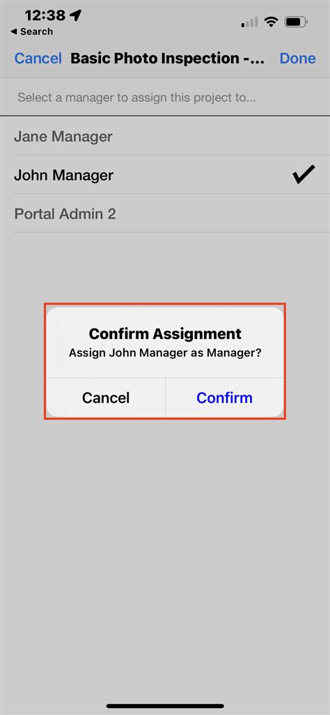 iOS: Set Manager on Projects - SiteCapture
