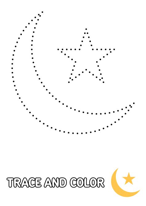 Free Shape Tracing: Star & Moon Fun for Kids!