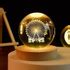 Ramezo 2.4 inch Glass Ball Night Lamp Night Lamp (8 cm, Heart Dolphine ...
