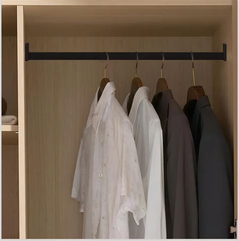 Black Closet Rods Aluminum Hanging - CM Closet Hardware