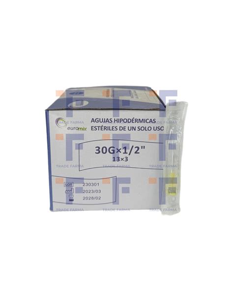 Aguja Descartable 13 X 3 Cono Americano (30 X 1/2)