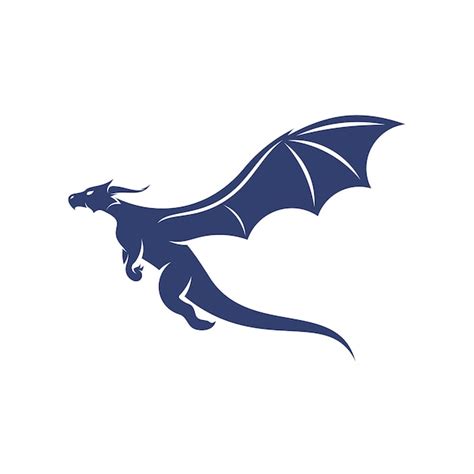 Drachen-Logo-Design-Vektor-Symbol-Symbol-Vorlagen-Illustration ...