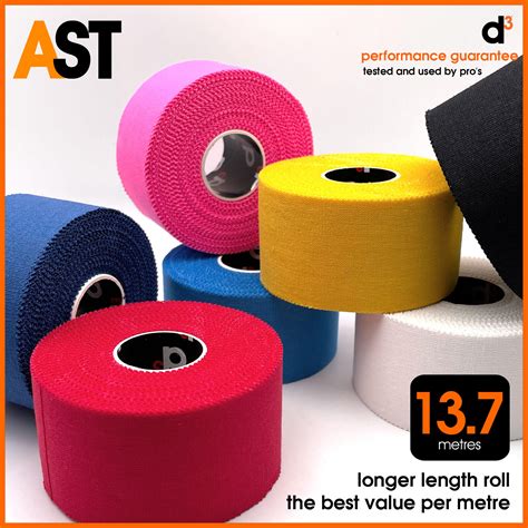 Athletic Strapping Tape Zinc Oxide 38mm x 13.7m - Yellow - 1 Roll D3 ...