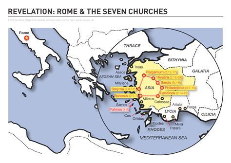Map Of The 7 Churches Of Revelation Modern Day