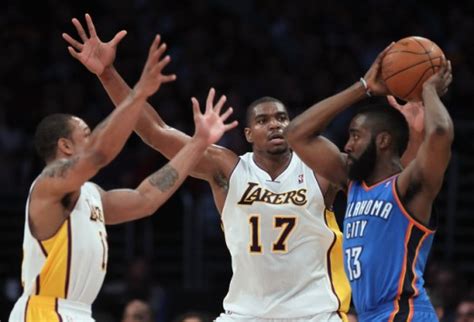 Oklahoma City Thunder v Los Angeles Lakers Background