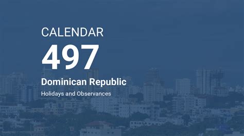 Year 497 Calendar - Dominican Republic
