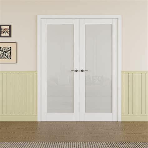 JUJUBON Jamb Kit-Drilling Required 60-in x 80-in White MDF 1-lite ...