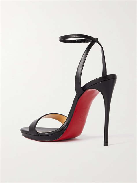 CHRISTIAN LOUBOUTIN Loubi Queen 120 leather sandals | NET-A-PORTER