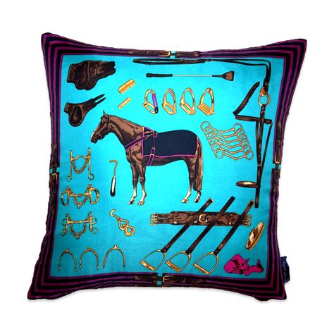 RALPH LAUREN Equestrian Vintage Scarf Pillow – Vintage Luxe Up