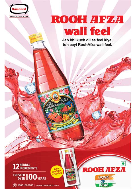 Natural Drink For Summer Refreshments – Hamdard Roohafza