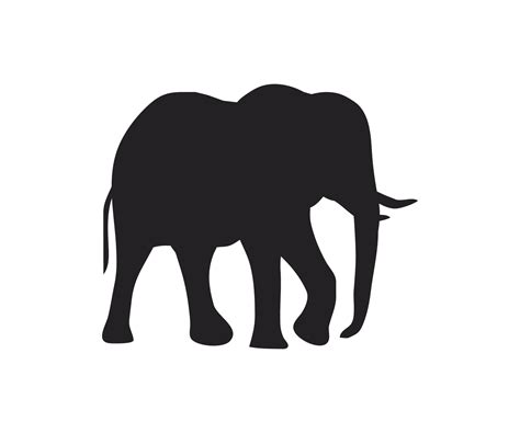 the elephant silhouette 3782035 Vector Art at Vecteezy