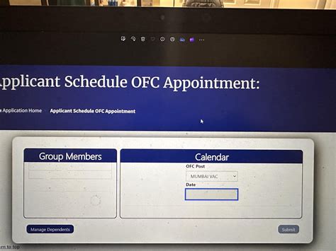 No mumbai ofc appointment available : r/gradadmissions