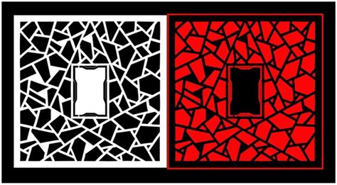 Pannelli decorativi da parete impostati Jali design CNC modello taglio ...