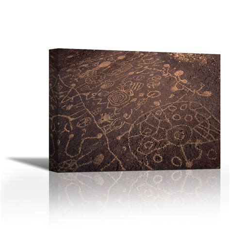 Karmakara California, Owens Valley, Curvilinear petroglyphs Print On ...