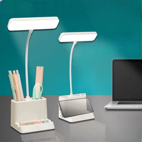 Buy Gesto Rechargeable Battery Operated Desk Lamp – 3 Color Mode Touch ...