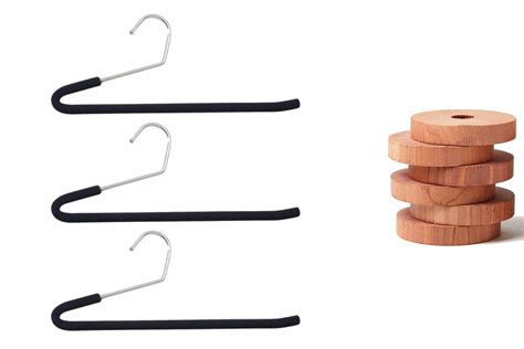 HANGEASE HANGERS - Richard Chrome Black Friction Slacks Hangers - Three ...