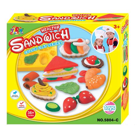 Набор пластилина Alento Playdough Здоровый сэндвич Разноцветный ...