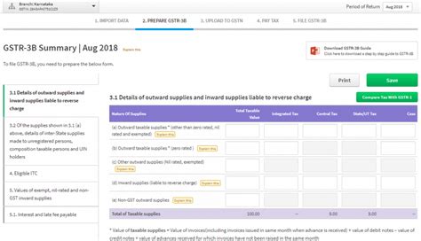 Image result for GST 3B Filing Tutorial