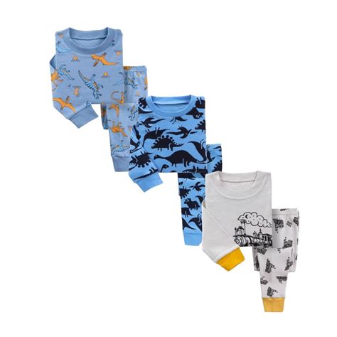 Kids Baby Toddler Boy Pajamas Pjs Clothes Sleepwear Super Soft Snug Fit ...