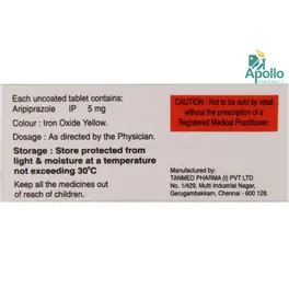 Arifine-5 Tablet | Uses, Side Effects, Price | Apollo Pharmacy