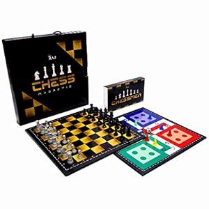 Buy Whooho I Magnetic Chess with Ludo I 12' x 12' I 2 in 1 Game I ...