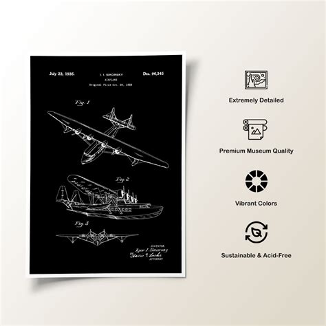 Seaplane: Buy Premium Framed Blueprints & Patent Art Online – Dessine Art