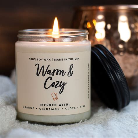 Warm and Cozy Candle | Christmas Candle | Holiday Candle | Winter ...
